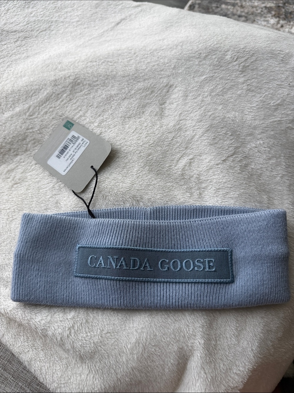Canada Goose Tonal Emblem Ear Warmer - Dawn Blue